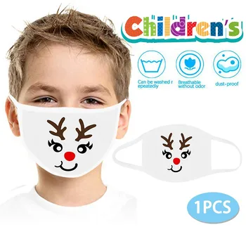 

1pc Protective Face Mask Reusable Washable Fabric Facial Mask Comfortable Christmas Mouth Caps Washable Outdoor Mascarilla#YL5