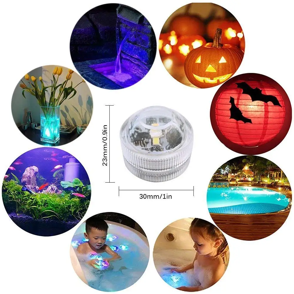 

Waterproof remote control color LED decorative light