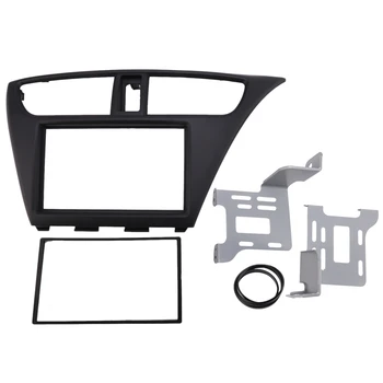 

Double Din Car Stereo Fascia Radio Panel Adaptor Black for Honda Civic 2012-2017 - Right Hand Dive