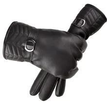 Men sheepskin gloves genuine leather glove for men winter Outdoor warm fur thickening thermal patchwork gloves#4 Men sheepskin gloves genuine leather glove for men winter Outdoor warm fur thickening thermal patchwork gloves#4