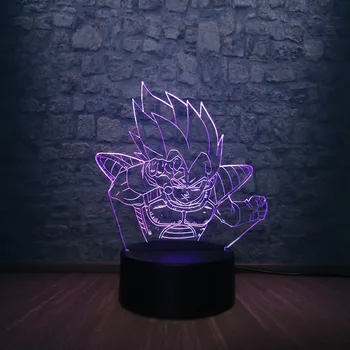 

3D Lamp Dragon Ball Z Goku Figure Children's Decorative Lamp Atmosphere Usb Touch Sensor Vegeta 3d Led Night Light Kids Gift