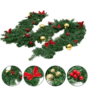 

Christmas Wreath Decorations Home Decor Artificial Garland Rattan Wreath Hanging Ornament Rattan for Christmas Party Wedding