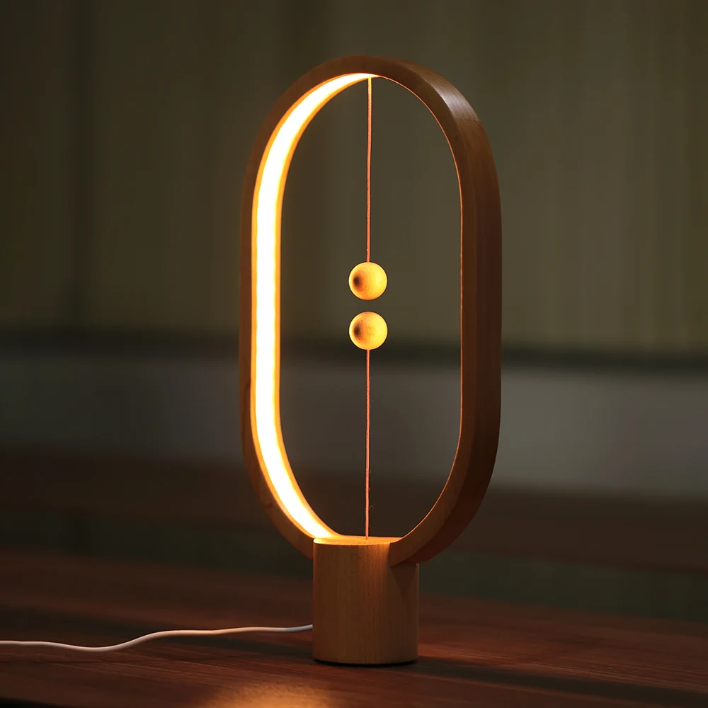 

NEWKBO Magnetic Balance LED Night Light Balance Design Magnetic Switch Lamp Atmosphere Ambient Indoor Table Lamp Illuminations