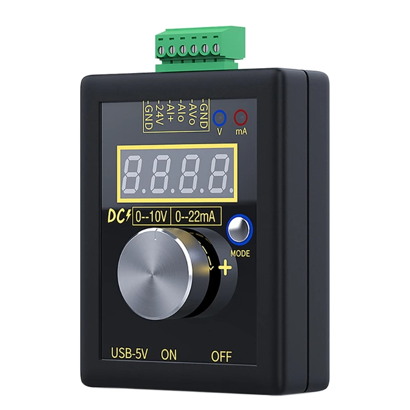 Analog 0-5V 0-10V 4-20mA Signal Generator Rechargeable Battery Pocket Simulator 