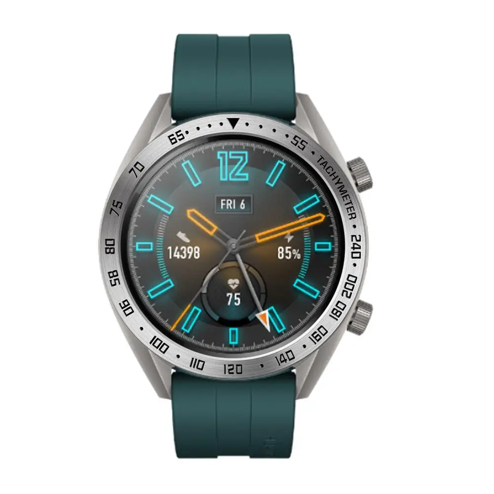 Новинка, Смарт-часы, покрытие, кольцо для huawei Watch GT 2, 46 мм, клейкая крышка, против царапин, металлический ободок, кольцо для часов