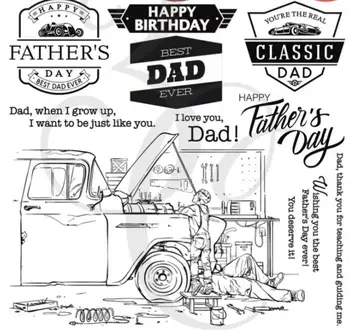 

LOVELY LEGS FATHER AND SON Clear Stamps for DIY Scrapbooking/Card Making/Kids Christmas Decoration Supplies Popular A2500