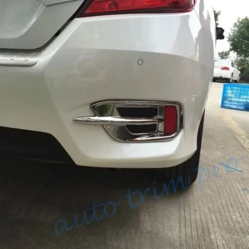 Хромированный задний противотуманный светильник, аксессуары, подходит для Honda Civic Sedan 10th, противотуманный светильник