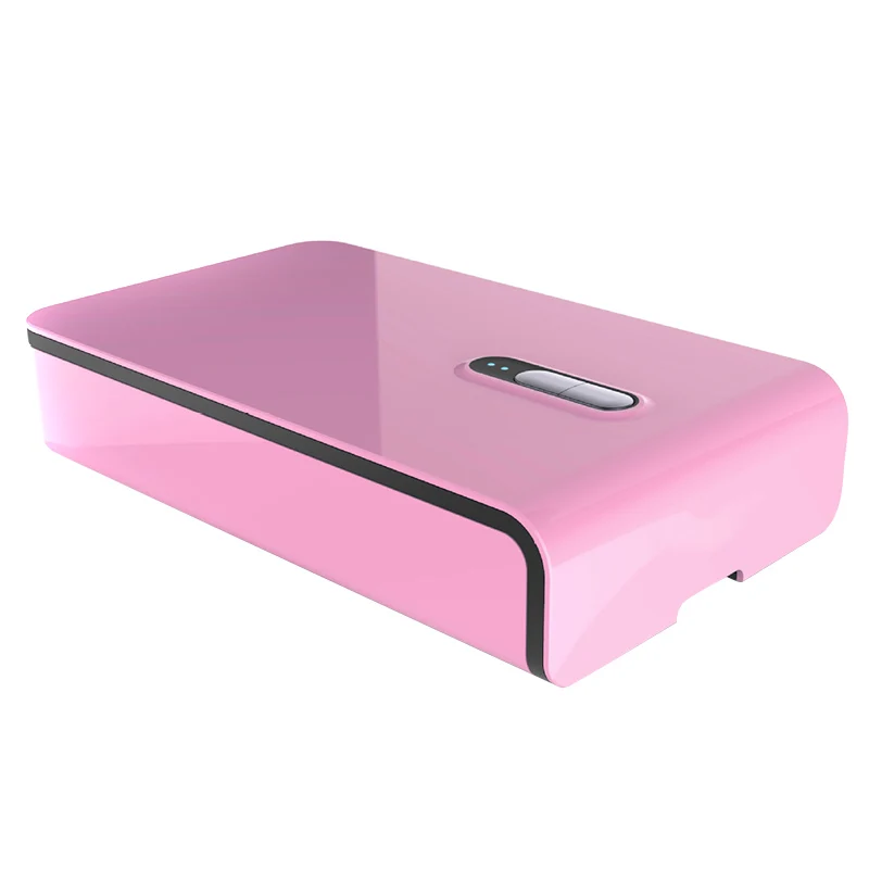 Многофункциональный УФ-светильник, очиститель для телефона с usb зарядкой для телефонов, чистки ювелирных часов GK99 - Цвет: Pink