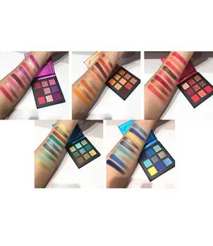 

Hot sale private lable 9 colors eyeshadow beauty Glitter Shimmer Matte Pigment waterproof sweatproof long lasting eyeshadow