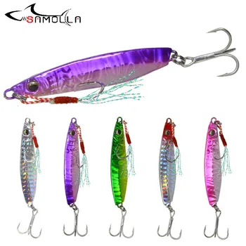 MEGA SALE ❤️ Jig Fishing Lures Weights 18-45g Fish Bait Jigging Lure Fishing Jigs Metal Jig Bass Set Pesca Saltwater Lures Isca Artificial - discount item 40% OFF Sports & Entertainment