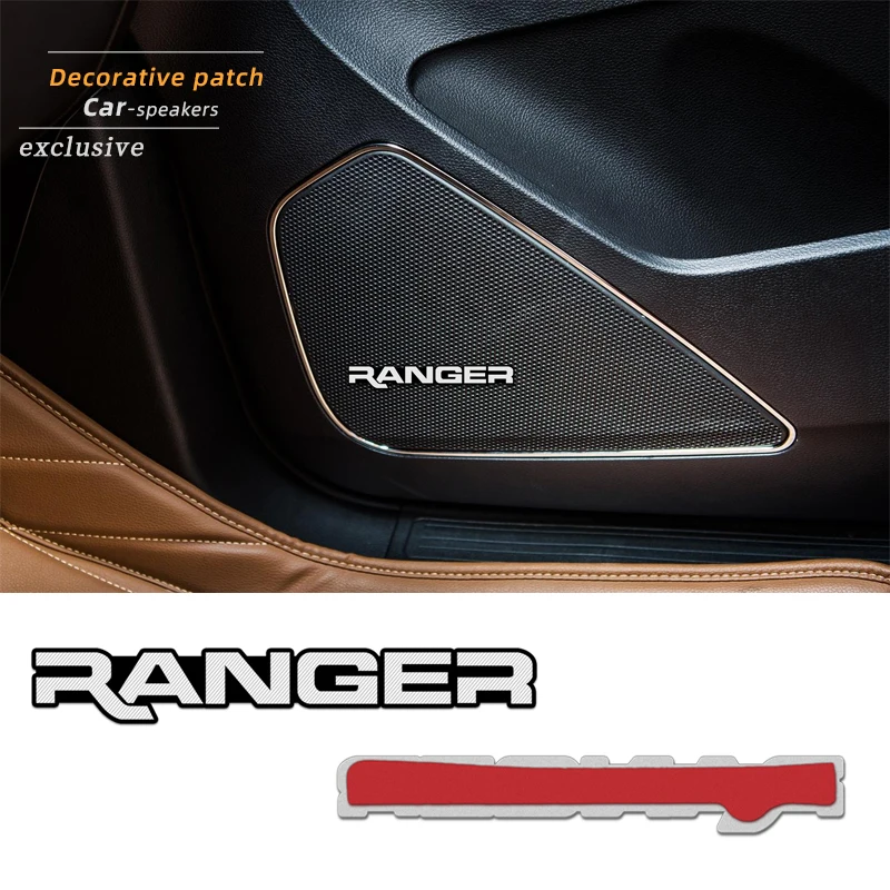 4 шт. 3D алюминиевый динамик стерео значок эмблема наклейка для Ford Ranger T6 2008 2017 2018