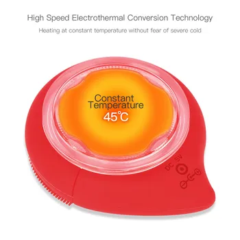 

Electric Facial Cleansing Brush LED Light Therapy Heated Sonic Vibration Face Brush Skin Scrubber Hot Compress Importer Beauty46