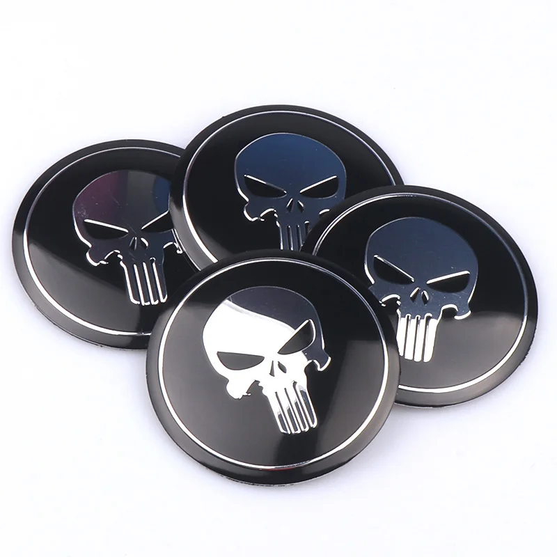 3d Skull Car Steering Tire Wheel Center Cover Sticker Hub Cap Emblem Badge Decal Symbol For Opel
