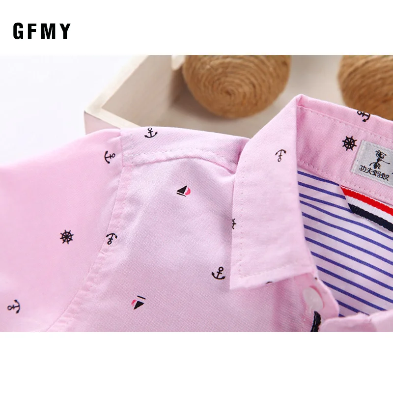 Boys Cotton Short-Sleeve Shirt 3
