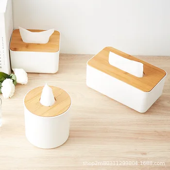 

Servilletas De Papel Mesa Car Tissue Holder Wipe Case Containers for Roll Tissue Holder Tissue Box Cover