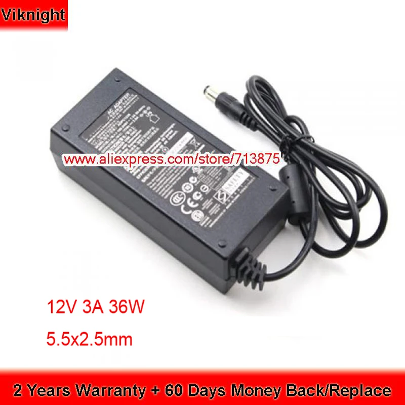 

12V 3A 36W ADPC1236 Laptop AC Adapter For Philips ADPC 1236 LCD MONITOR Philips HPX23LED 229CL2 239CL2 224CL2 234CL2 Charger