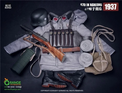 QH1005B QORANGE QOTOYS 1/6 национальная революционная армия 87 дивизия в Шанхае 1937 Коллекция фигурка - Цвет: QH1005B