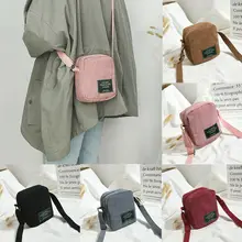 Новинка, модная женская Вельветовая сумка через плечо, сумка для покупок, сплошная Сумка-тоут, посылка, винтажные сумки через плечо, сумка, сумочка