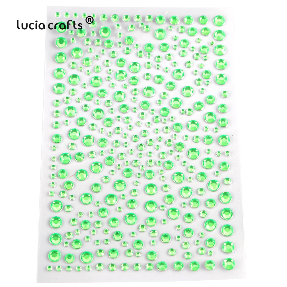 1 Sheet/Lot Self Adhesive Nail Rhinestones Gems Stickers DIY  Nail Art Decorations Scrapbooking  C0810 Scrapbooking & Stamps luxury Scrapbooking & Stamps