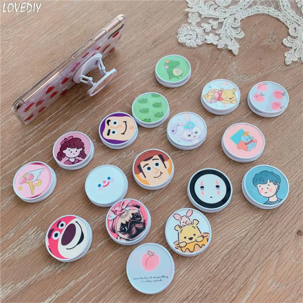 

Phone Holder Cute Cartoon toy story Dumbo Lotso case Ring Expanding Stand Finger Grip Bracket Base Finger Top Support Bracket