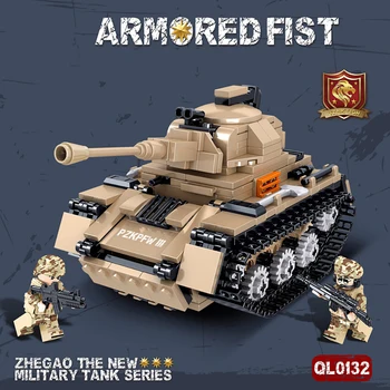 

2020 Military Tank Building Blocks Toys WW2 Assembled Tank Cannon Model Military Compatible LegoINGlys Bricks Education Toys