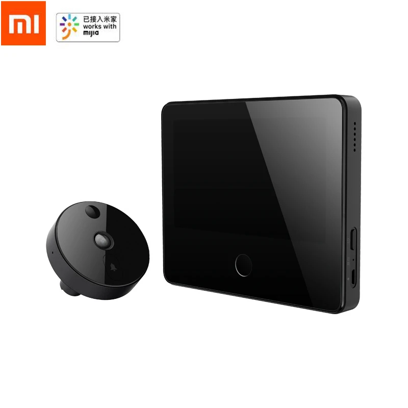 Xiaomi MIJIA 720P 161 ° Full HD Беспроводной Smart "кошачий глаз" видео-дверной звонок с 5