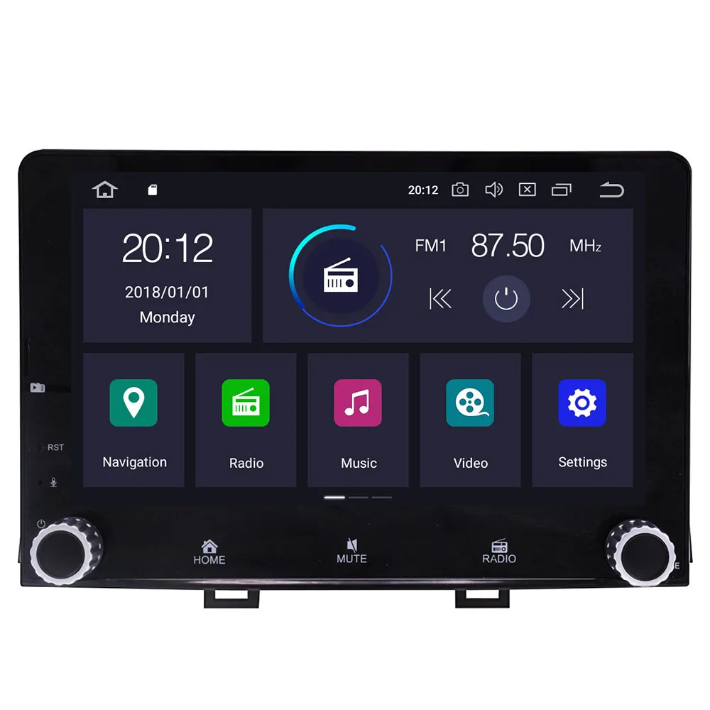 Android 10,0 автомобильный Радио Мультимедиа DVD аудио плеер gps для KIA RIO gps Navi Видео Стерео головное устройство карта