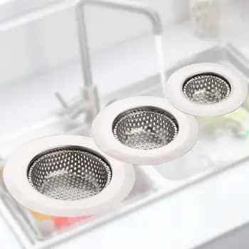 

1Pcs Stainless Steel Sinks Strainer Drain Hole Filter Trap Metal Sink Strainer Bath Sink Drain Hair Kitchen Tools Dropshipping