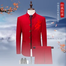 Aliexpress - 2021 men’s Chinese style young business slim Mao suit large size S-6XL/ mens suits 3 piece / man Fashion suit slim fit Blazers
