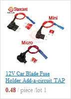Qiorange ATM APM Add A Circuit Fuse Tap Piggy Back Fuse Style Blade Holder 12V 24V Type A 1 Pcs 