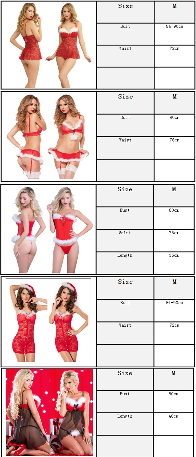 Meihuida Sexy Lingerie Babydoll Set Women Santa Fancy Dress Costume Cosplay Outfit Christmas Underwear Erotic Sex Costume