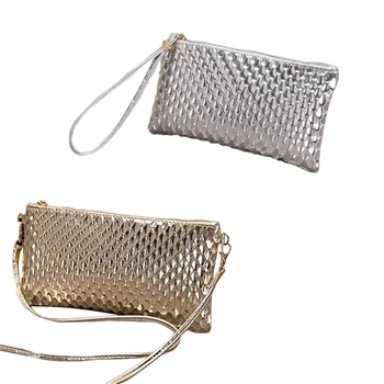 

2 Pcs Fashion Women PU Leather Handbag Crossbody Shoulder Messenger Bag For Party Banquet Cocktail 22Cm (W) X 12 Cm (H) X1.5 Cm