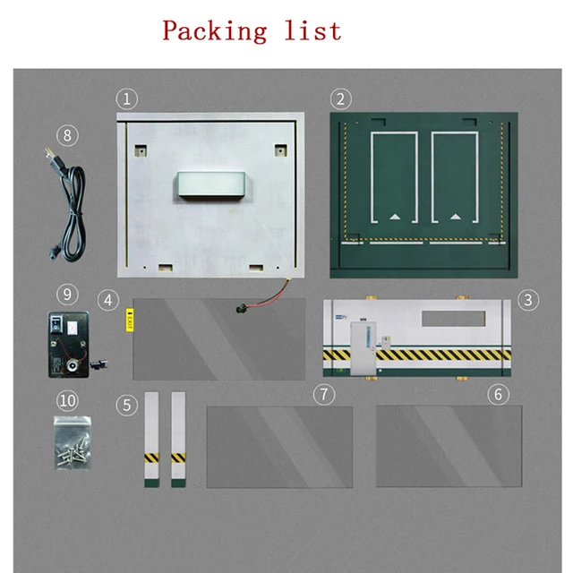 Wood1:32 Model Car Display Cabinet Scene Model Underground Parking Lot Simulation Luminous Toy Dust Cover Stereo Modified Garage 6