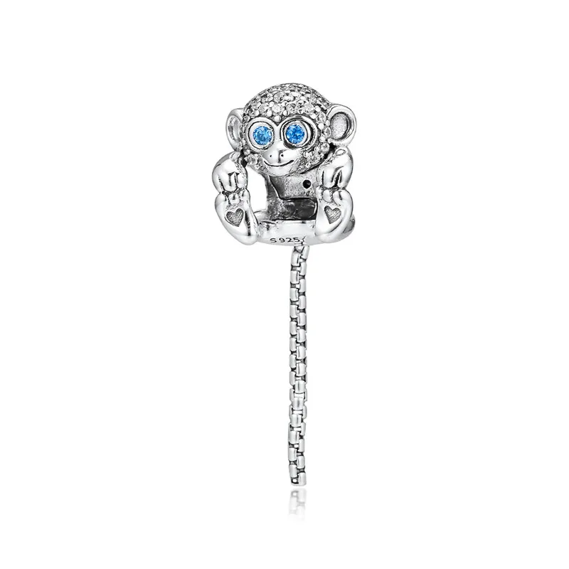 Sparkling-Monkey-Silver-925-Original-Charm-Beads-for-Jewelry-Making-2019-Summer-Mixed-Color-Crystal-Animal