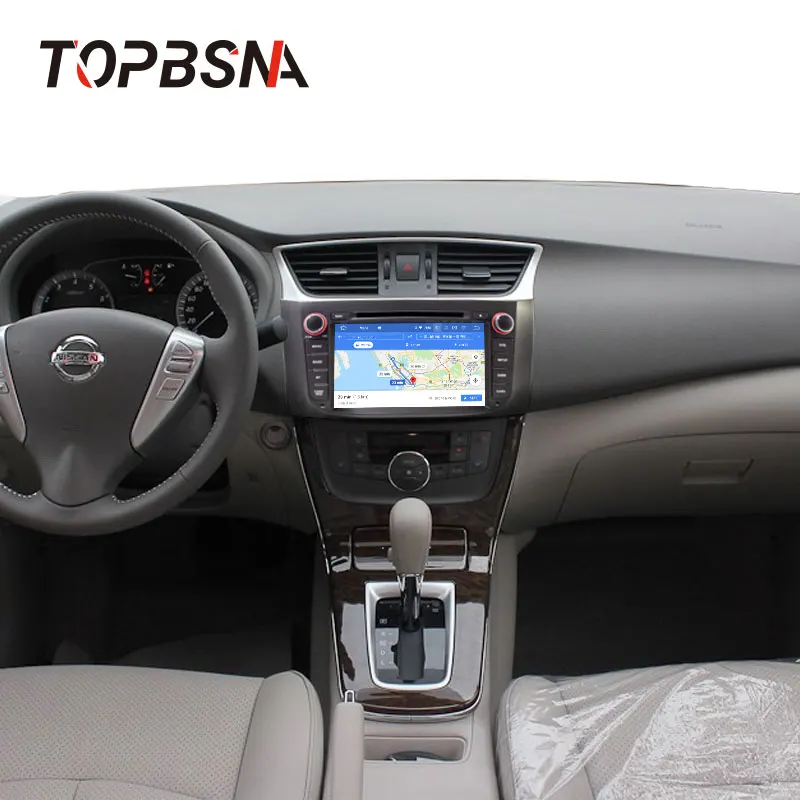 Flash Deal TOPBSNA Android 9.0 Car Radio DVD GPS For NISSAN Sentra Sylphy B17 PULSAR WIFI 2 Din Car Stereo Automotive headunit RAM 4G Audio 5