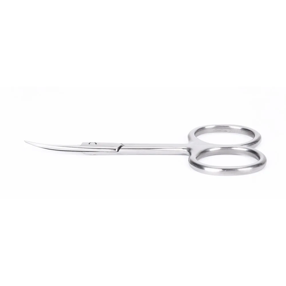 LIZY 3.5mm Thickness Eyelash Scissors Stainless Steel Small Scissors for Cuticula Scissors for Nails Manicure with A Curve 4