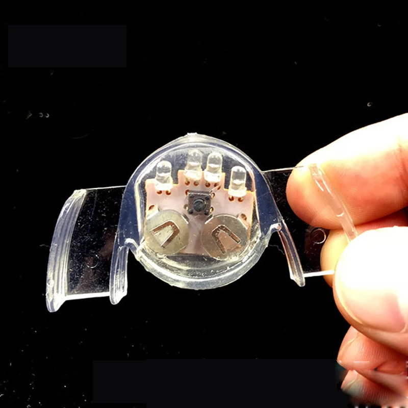 60PCS Color Flash Brace Mouth Guard Piece Rave Party Supplies Glow Tooth Funny Led Light Masquerade Toys Halloween Decoration (1)