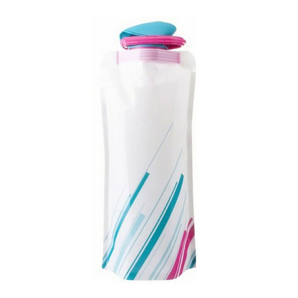 Sport All'Aria Aperta Pieghevole Borsa Per Acqua Portatile Campeggio Escursionismo Ciclismo Bicchiere Per Acqua In Plastica Protezione Ambientale Bors