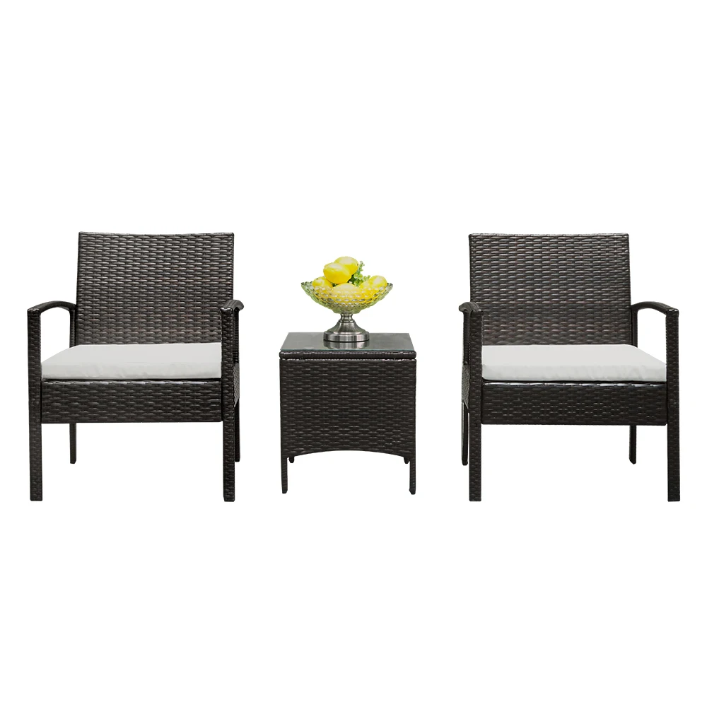 3pcs 2pcs Arm Chairs 1pc Coffee Table Rattan Sofa Set Brown Gradient wooden tray table furniture 3pcs 2pcs Arm Chairs 1pc Coffee Table Rattan Sofa Set Brown Gradient wooden tray table furniture