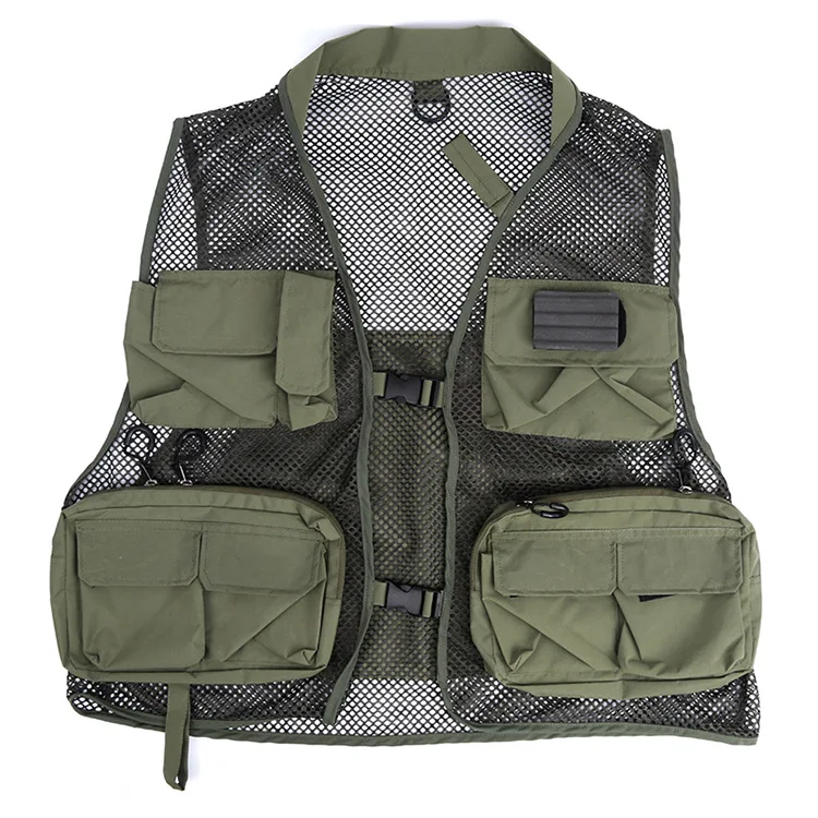 

Multi-functional Fly-Fishing Waistcoat Mesh Light Spring And Summer-Fly Fishing Waistcoat Fishing Suits Fishing Vest