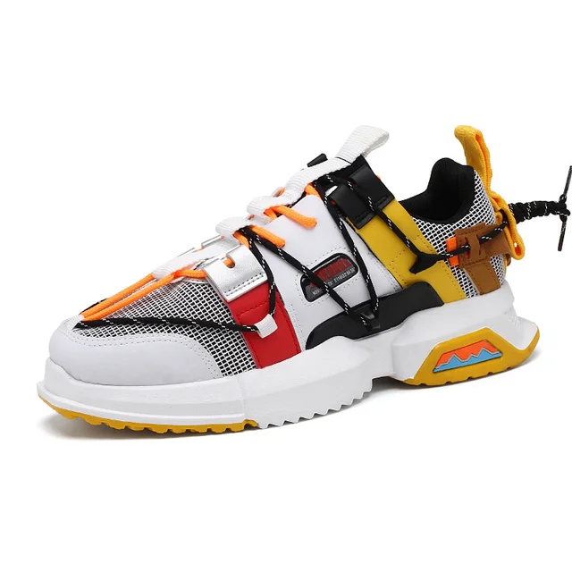 US $18.90 Hip Hop Men Fashion Week Dad Shoe Casual Lightweight Breathable Comfortable Walking Male Sneakers L