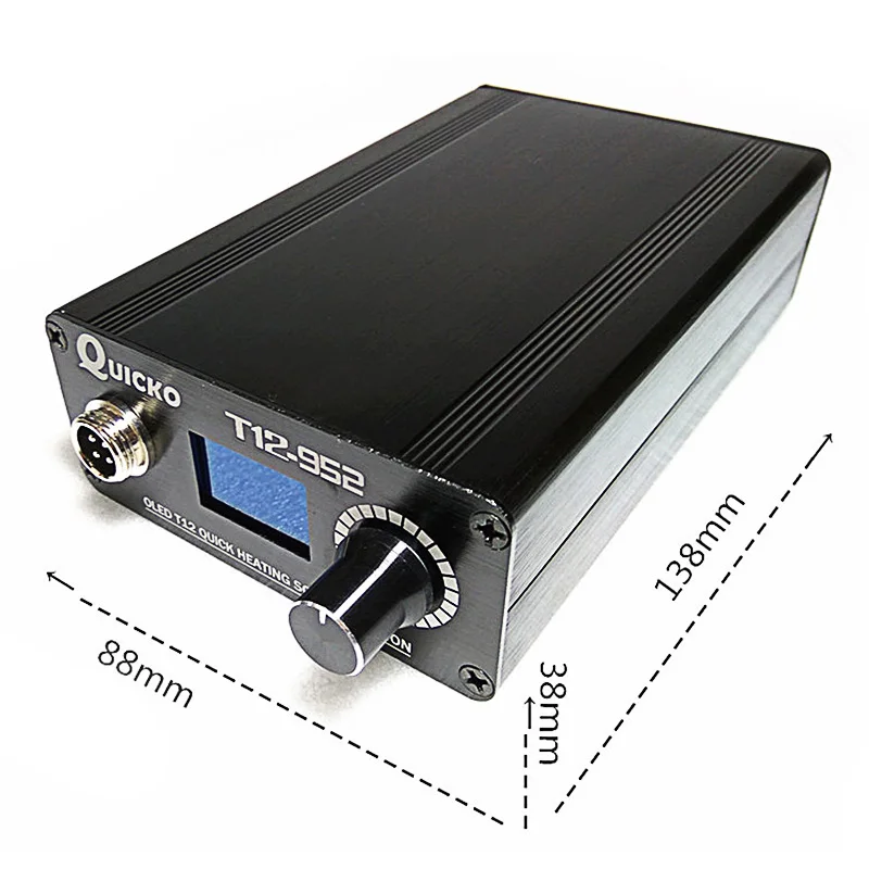 T12 Electronic Soldering Iron Station Stand Digital Heating Welding Iron STC T12 OLED T12-952 QUICKO AC 100V-240V Soldering Tool
