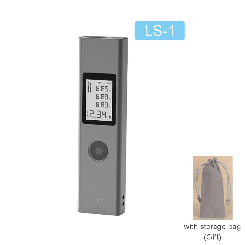 LS-1 (25m) Xiaomi Duka лазерный дальномер 40 м LS-P LS-1S высокая точность измерения дальномерный лазер измеритель расстояния USB флэш-зарядка - Цвет: LS-1 (25m)