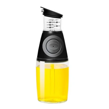 

250Ml Glass Oil Can Meterable Anti-Leakage Press Type Quantitative