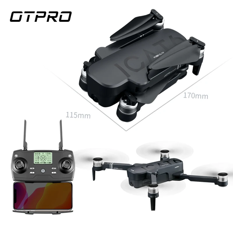  OTPRO Mini dron 4K 5G Camera Drones Professional GPS RC Helicopter Brushless Motor Foldable RC Quad