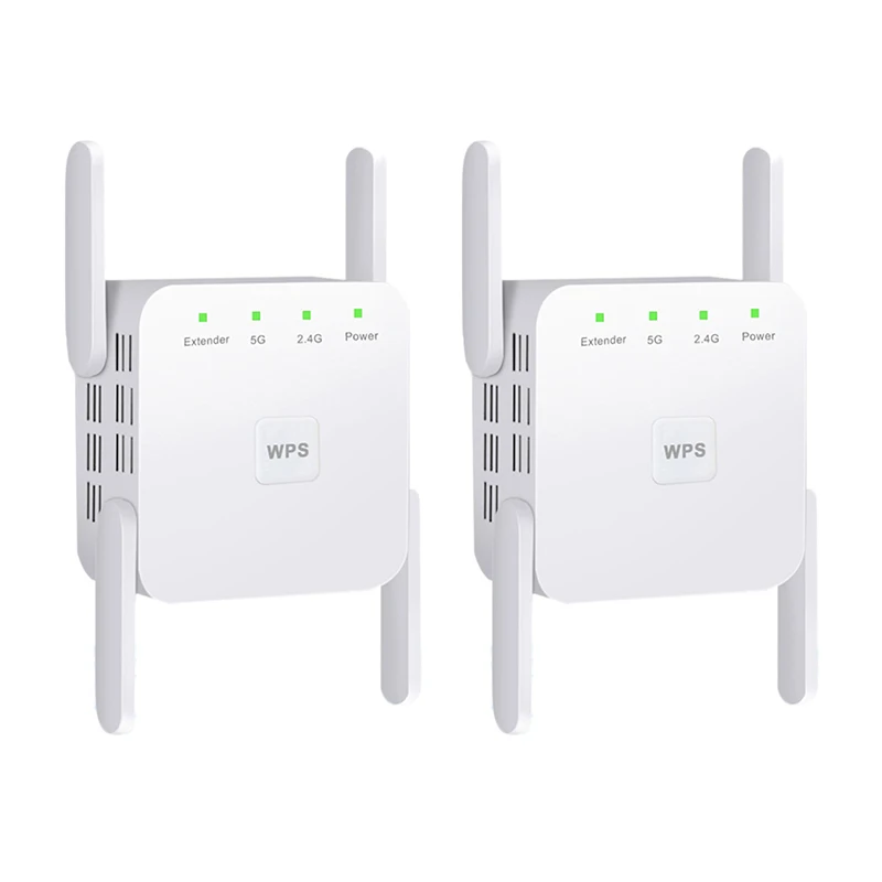 the 2.4G Amplifier Supports 5G Dual Band 1200M Four Antenna Strong WiFi Through Wall Wireless Repeater | Компьютеры и офис