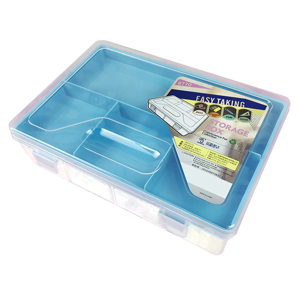 

Student Storage Pencil Box Multifunctional Case School Art Transparent Stationery Pen Sketch Tool Large Capacity Double Layer