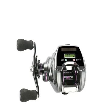 

8.0:1 Baitcast Fishing Reel Line Counter Digital LED Display Metal Trolling Vessel for Black Fish 10KG Max Drag Carrete De Pesca