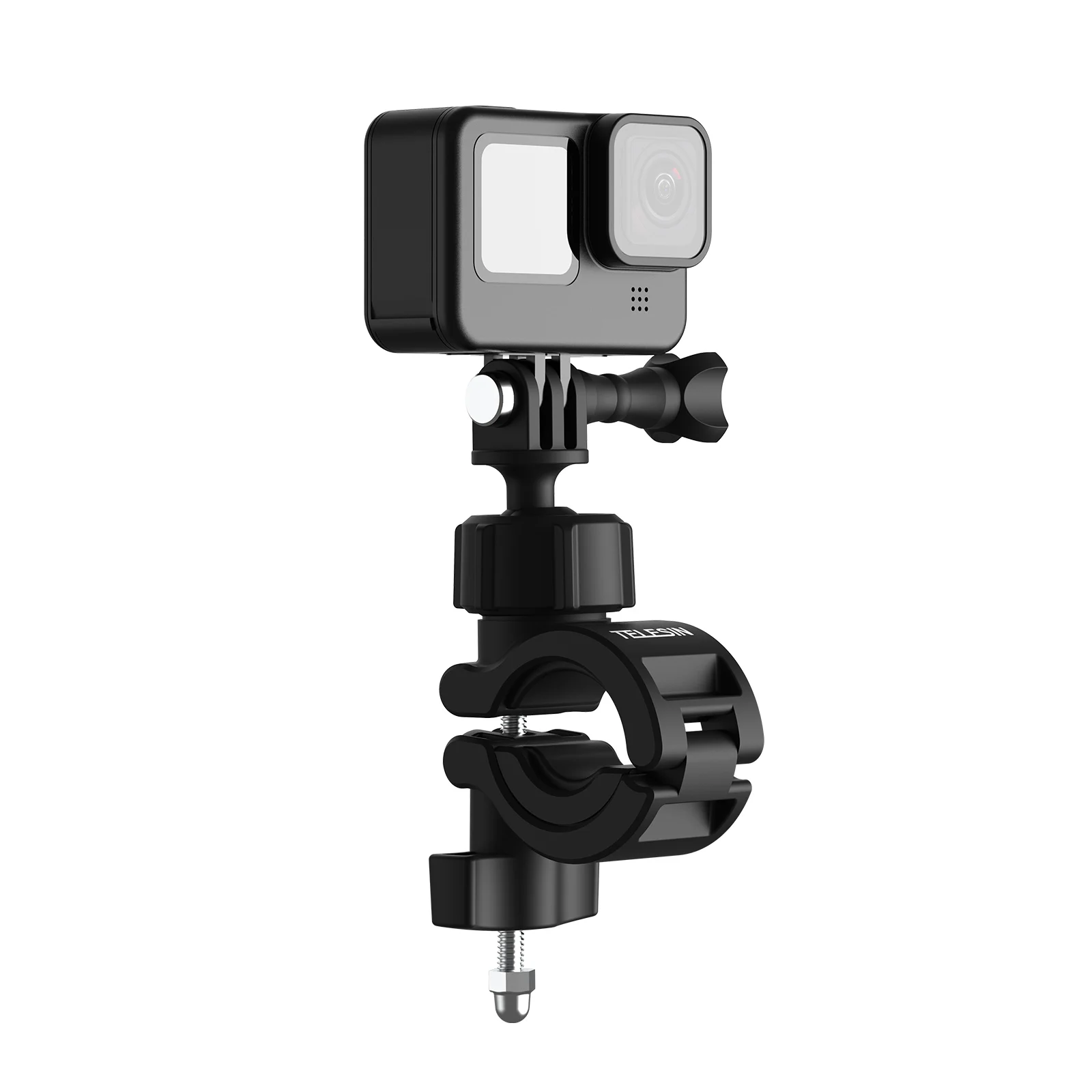 PULUZ Support de caméra de vélo pour Fixation gopro Support de Guidon de  vélo Support Moto en Aluminium pour GoPro 10 9 8 7 6 Session/DJI OSMO Sony