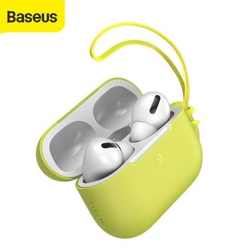 

Baseus 1mm Slim Case Cover for Airpod pro Wireless Charging Soft Silicone For Airpods Pro Case With Lanyard Portable Funda